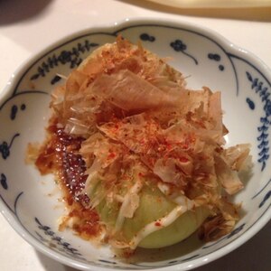 玉ねぎ丸ごとレンチンポン酢